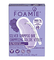 Foamie Silver Linings - Твердый шампунь для светлых волос 80 г